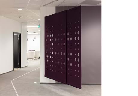 CoverSingle, rumdeler i filt, uldfilt, Roomdivider in felt,