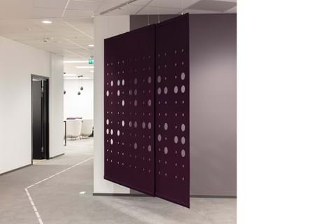 CoverSingle, rumdeler i filt, uldfilt, Roomdivider in felt,