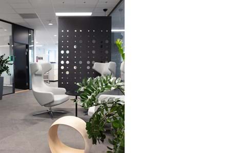 CoverSingle rumdeler nedhængt fra loft