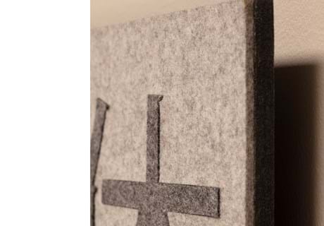 5, Covers rumafskærmning og akustikmoduler i filt