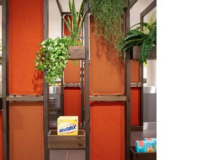 4, Portalen Lillestrøm, filt dekoration