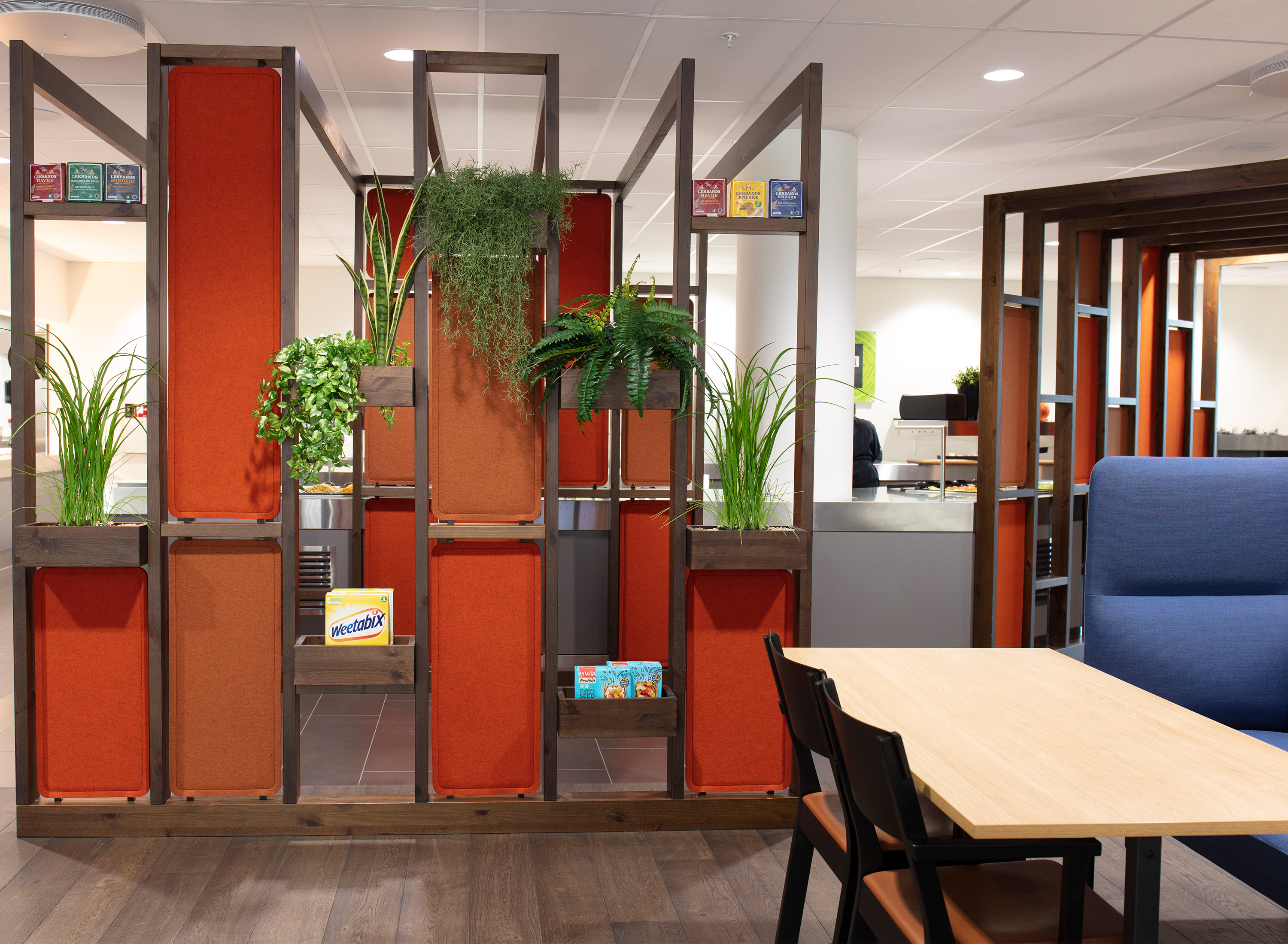 5, Portalen Lillestrøm, filt dekoration.