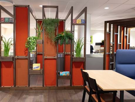 5, Portalen Lillestrøm, filt dekoration.