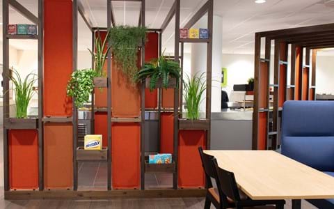 5, Portalen Lillestrøm, filt dekoration.