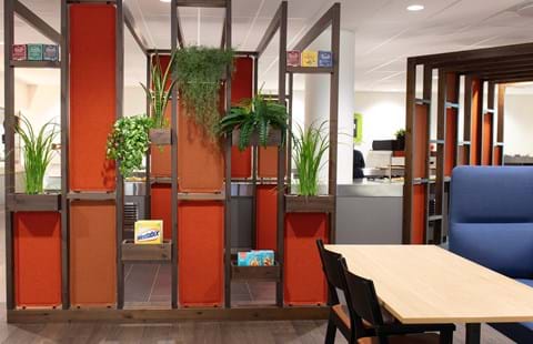 5, Portalen Lillestrøm, filt dekoration.