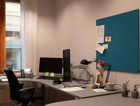 Opslagstavle med filt, TInghuset i Oslo (2)