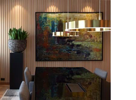 4- DanBolig, filt på væg.