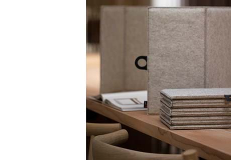 ZigZag bordskærm i filt, The House. (2)