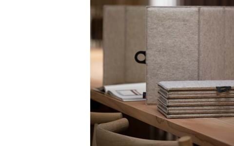 ZigZag bordskærm i filt, The House. (2)