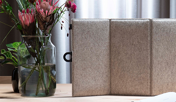 ZigZag  bordskærm i filt, The House. (5)