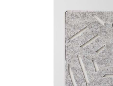 filt med udskæring som afskærmning