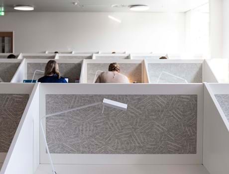 filt med udskæring som afskærmning