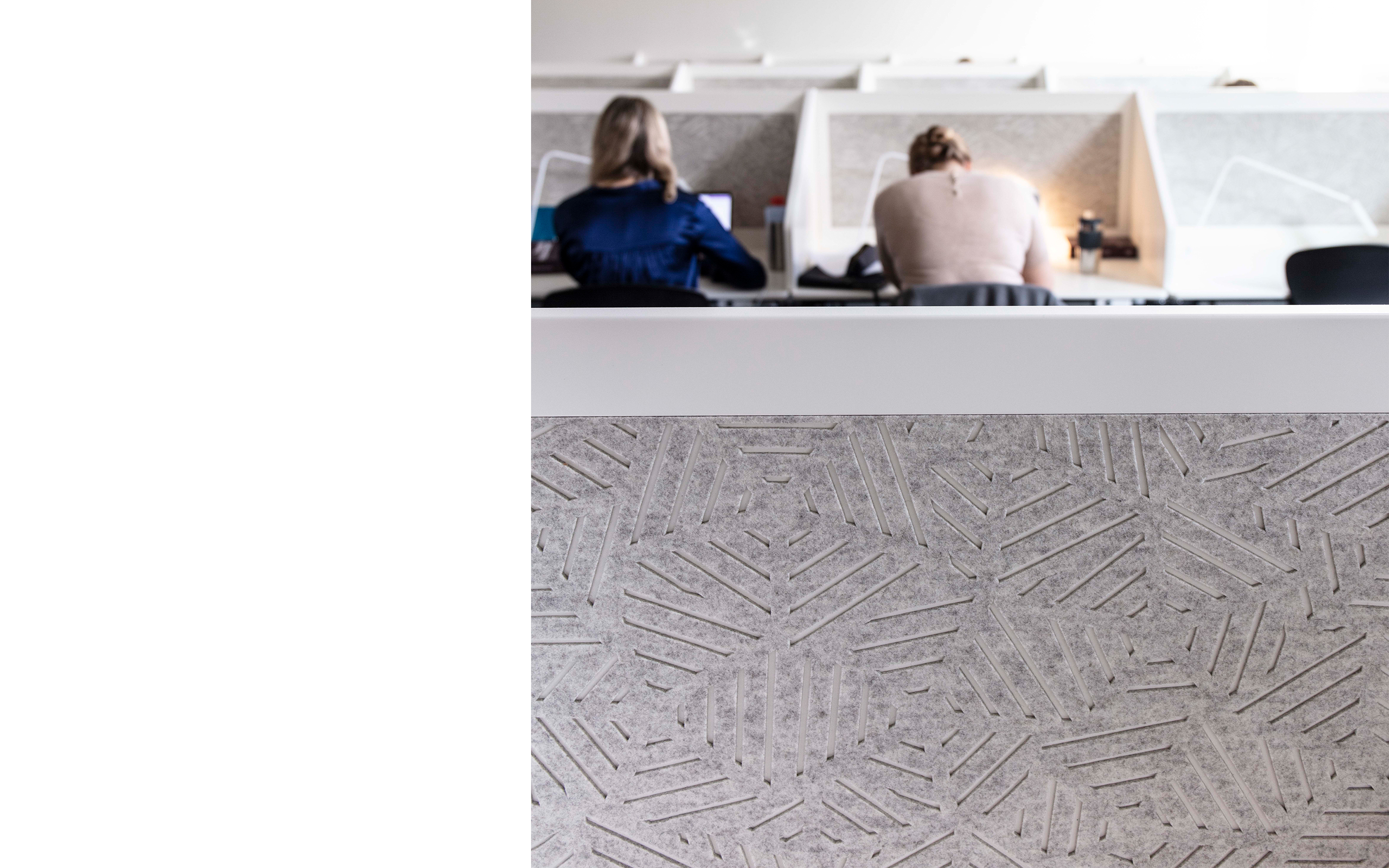 filt med udskæring som afskærmning