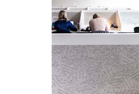 filt med udskæring som afskærmning