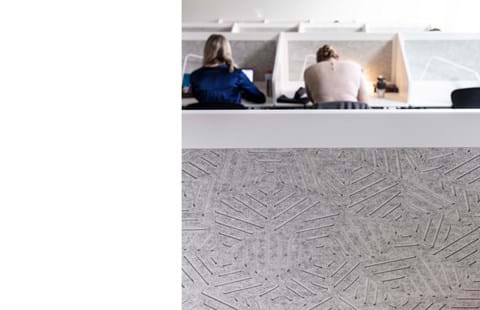 filt med udskæring som afskærmning