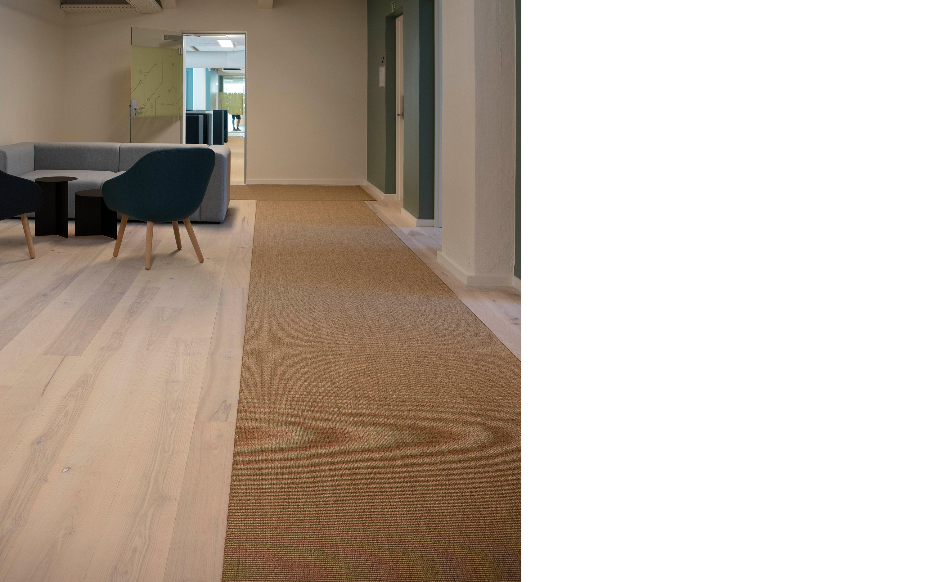 lang gang med Fraster sisal løber