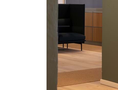 Sisaltæppe detalje i kontor