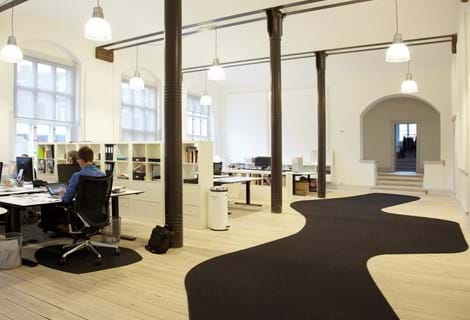 asymmetrisk filt løber på kontor, Toldboden Århus